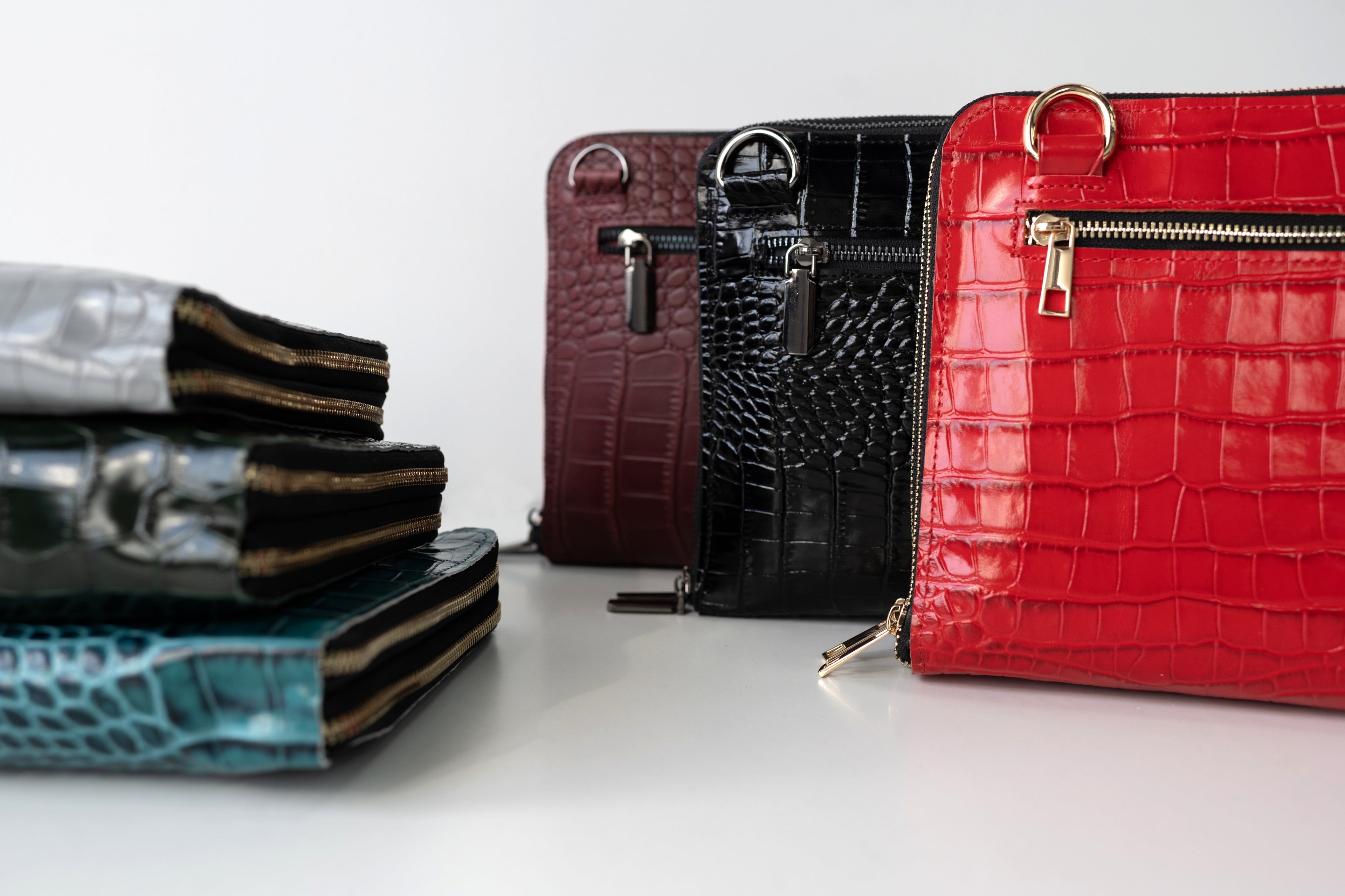 Bag'planner. Double zippered leather planner organizer A5.