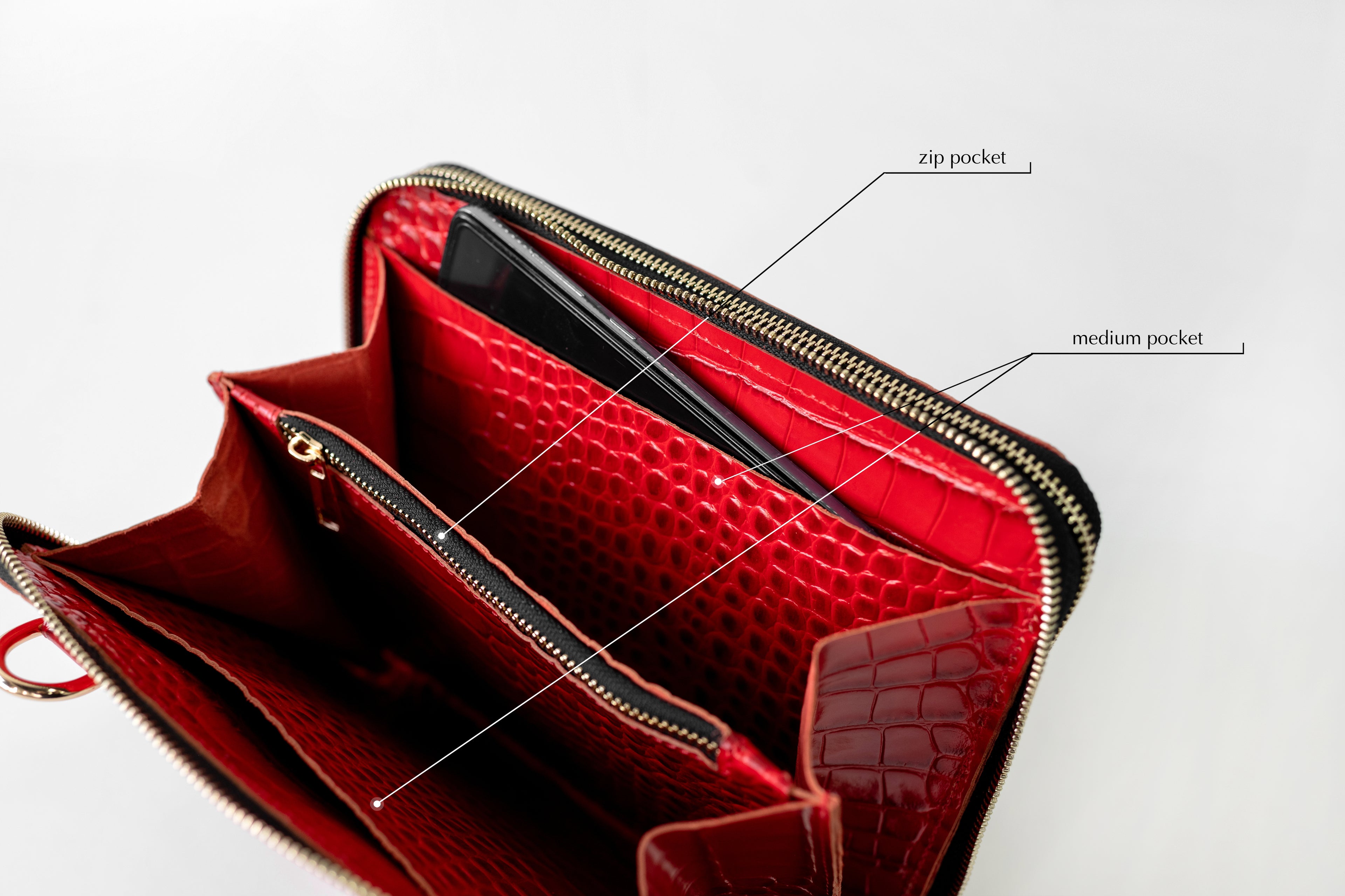 Cyprus, Limassol. Bag'planner. Double zippered leather planner organizer A5.