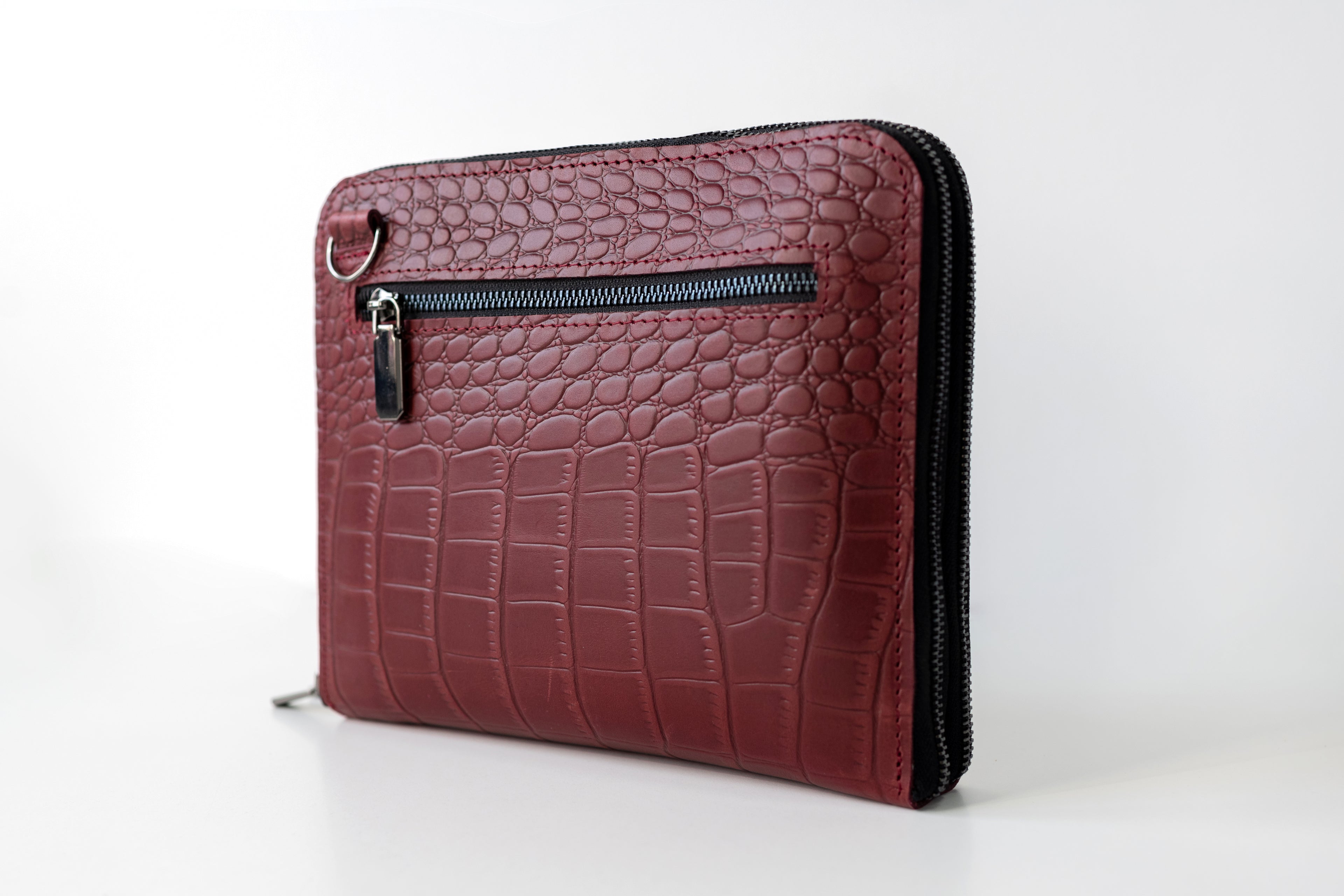 Bag'planner. Double zippered leather planner organizer A5.