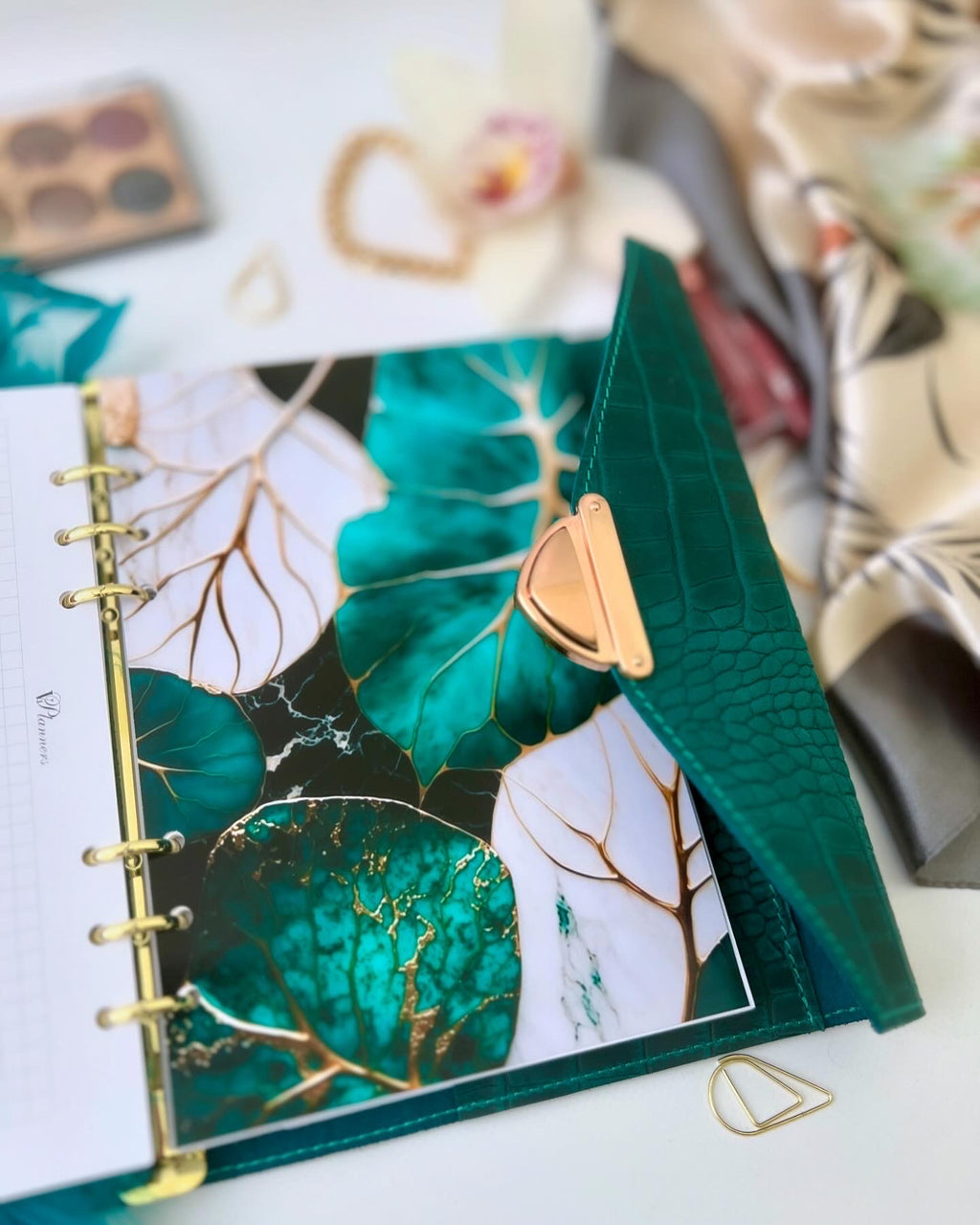 Cyprus, Limassol Sea wave leather notebook A5