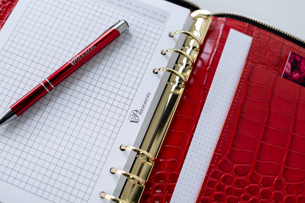 Cyprus, Limassol. Bag'planner. Double zippered leather planner organizer A5.