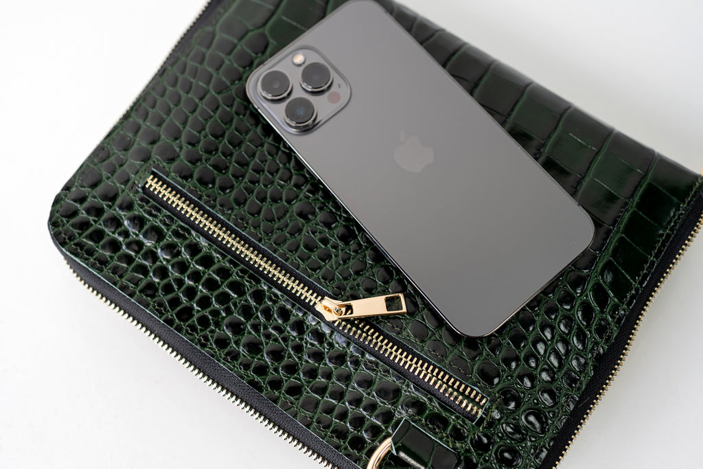 Bag'planner. Double zippered leather planner organizer A5.