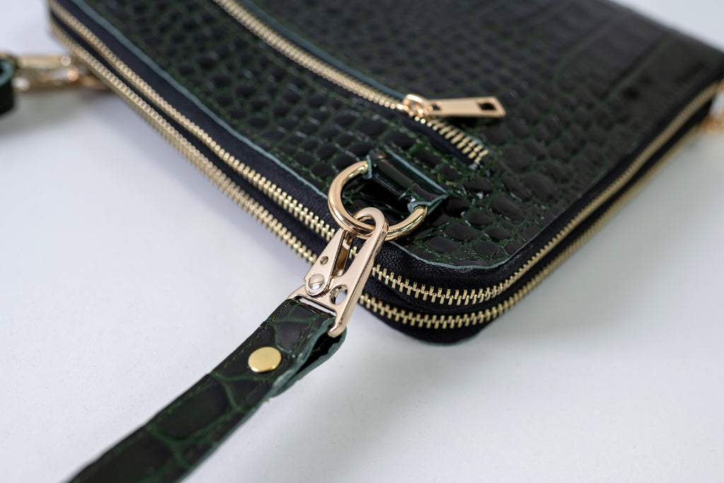 Bag'planner. Double zippered leather planner organizer A5.