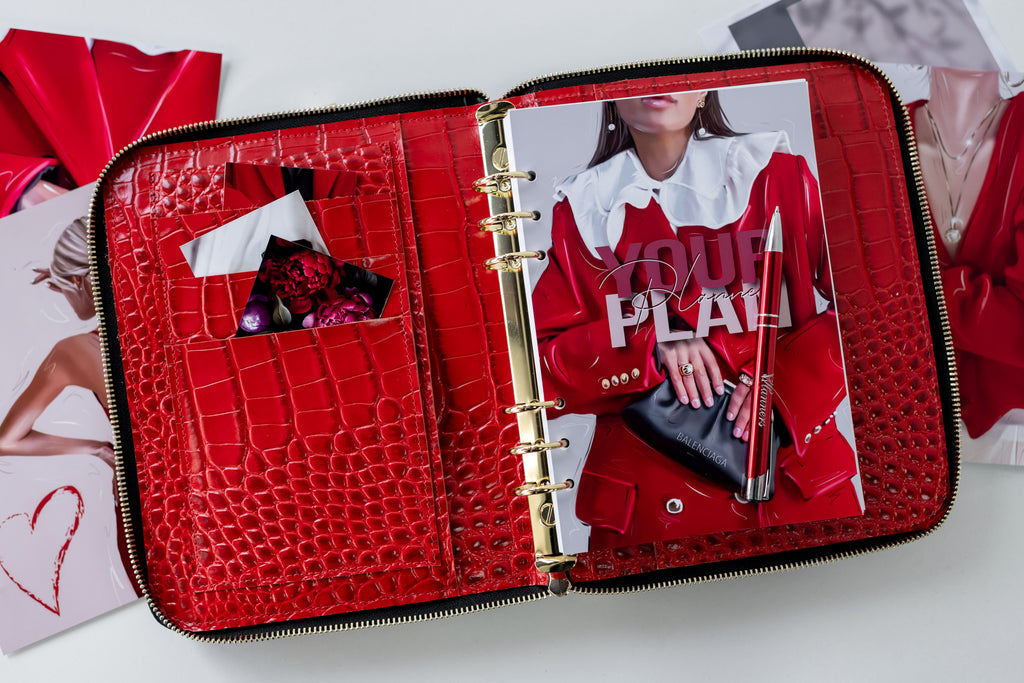 Cyprus, Limassol. Bag'planner. Double zippered leather planner organizer A5.