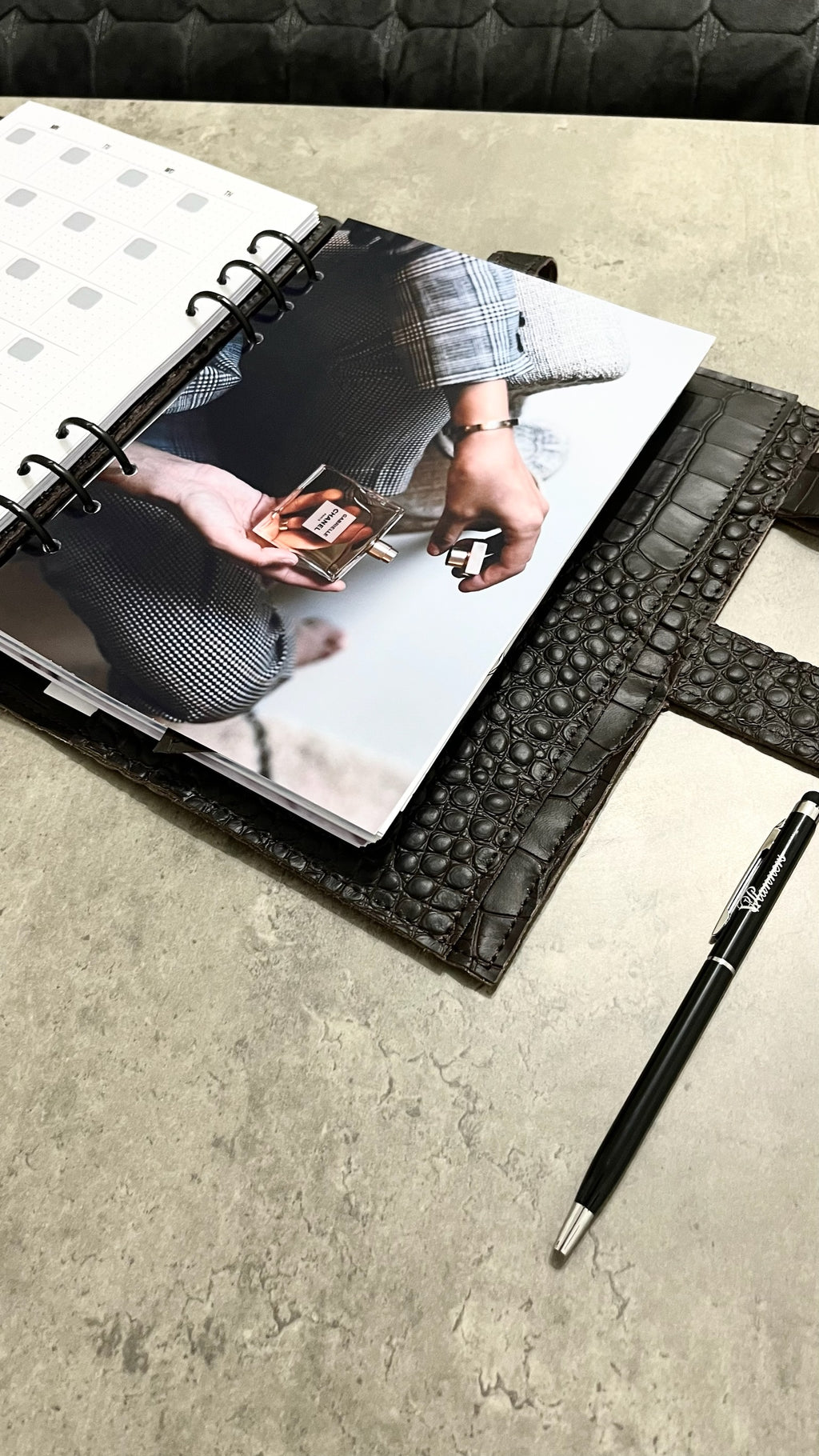 Cyprus, Limassol. Brown leather planner A5. Perfect gift for him.