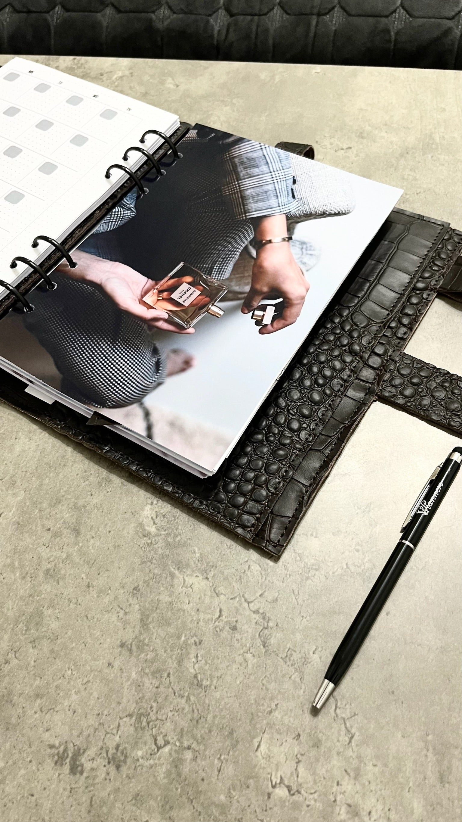 Cyprus, Limassol. Brown leather planner A5. Perfect gift for him.