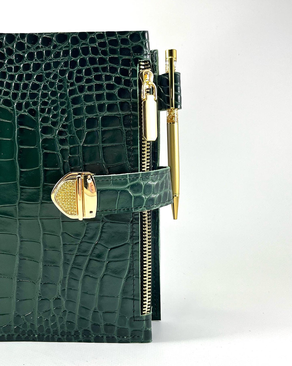 Cyprus, Limassol Green leather planner A5