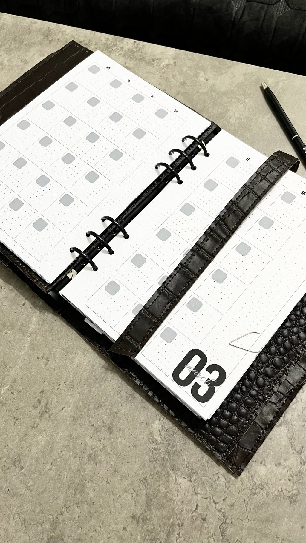 Cyprus, Limassol. Brown leather planner A5. Perfect gift for him.