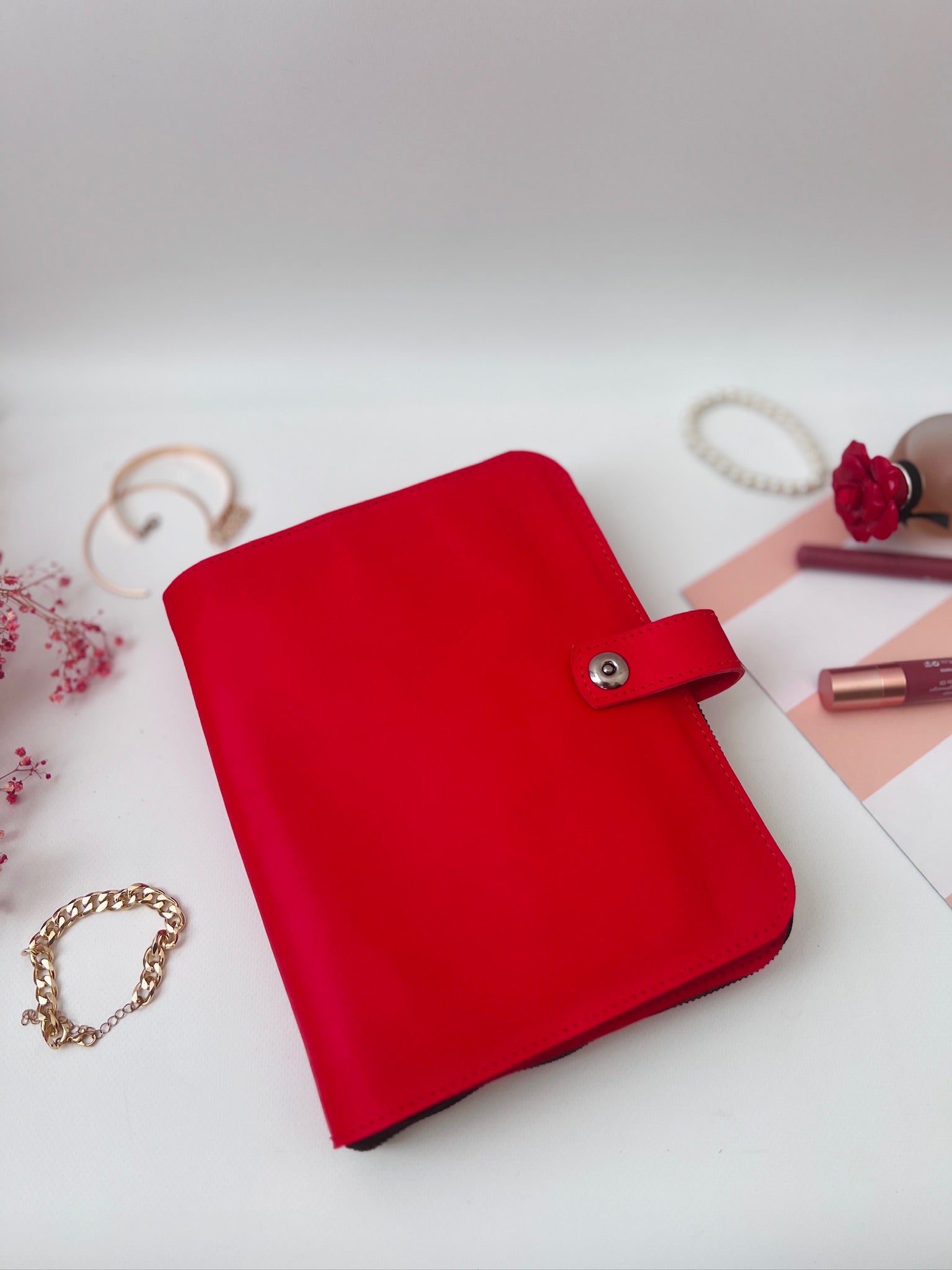 Double leather cover planner A5