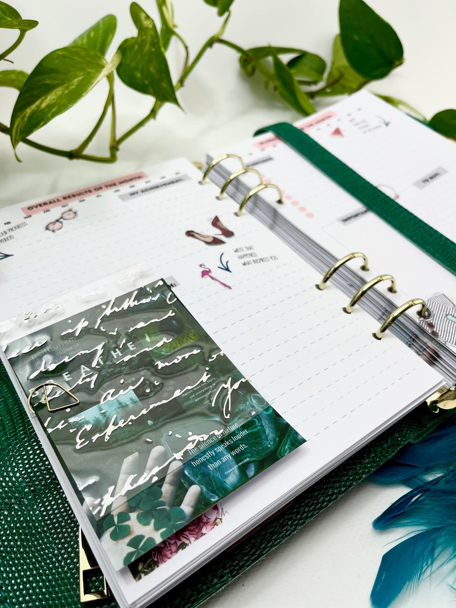 Cyprus,Limassol Green leather planner A5