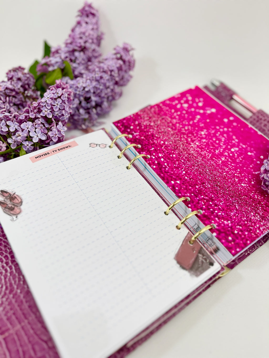 Cyprus, Limassol. Violet leather planner A5.