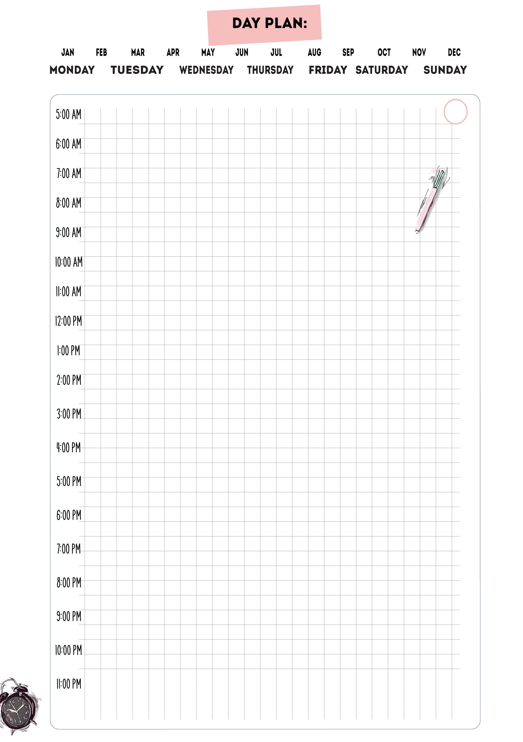 Cyprus, Limassol. Hot pink leather planner A5