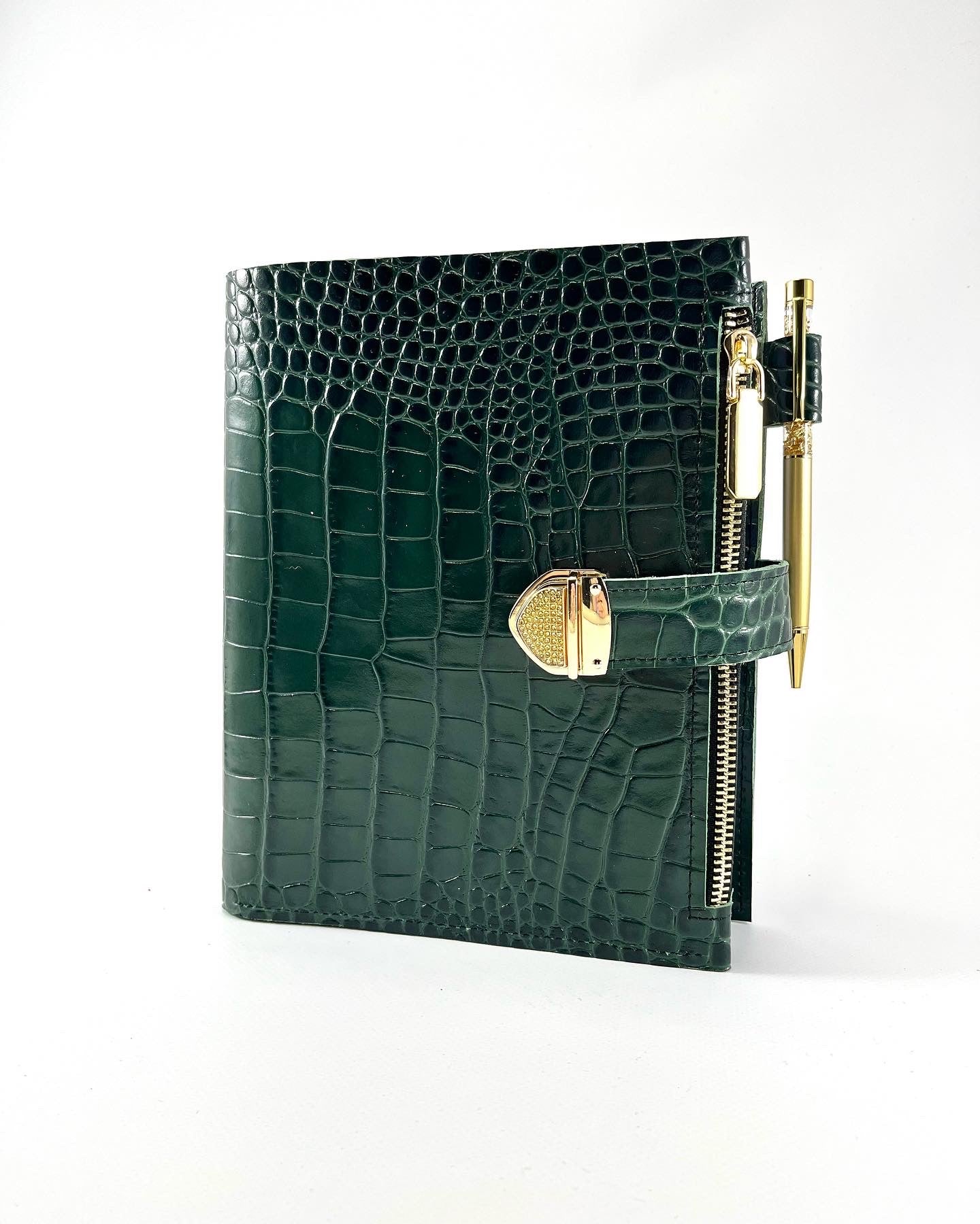 Cyprus, Limassol Green leather planner A5