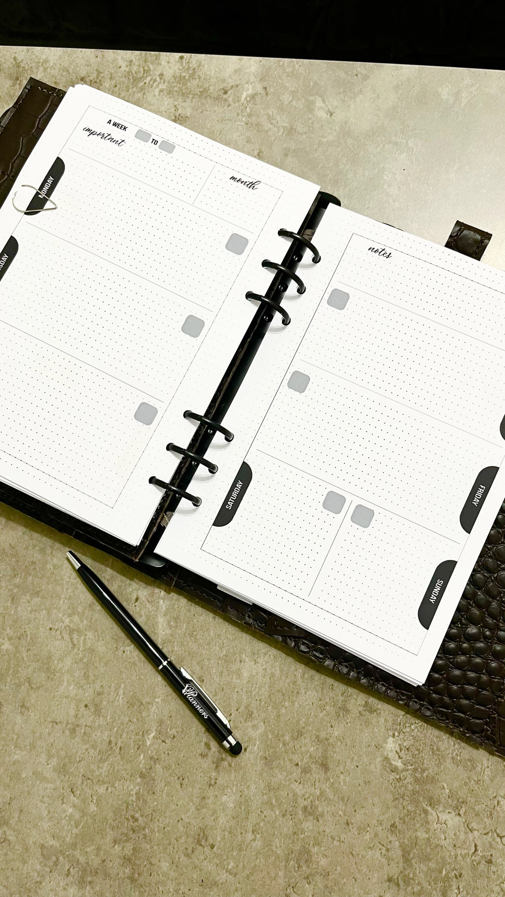 Cyprus, Limassol. Brown leather planner A5. Perfect gift for him.