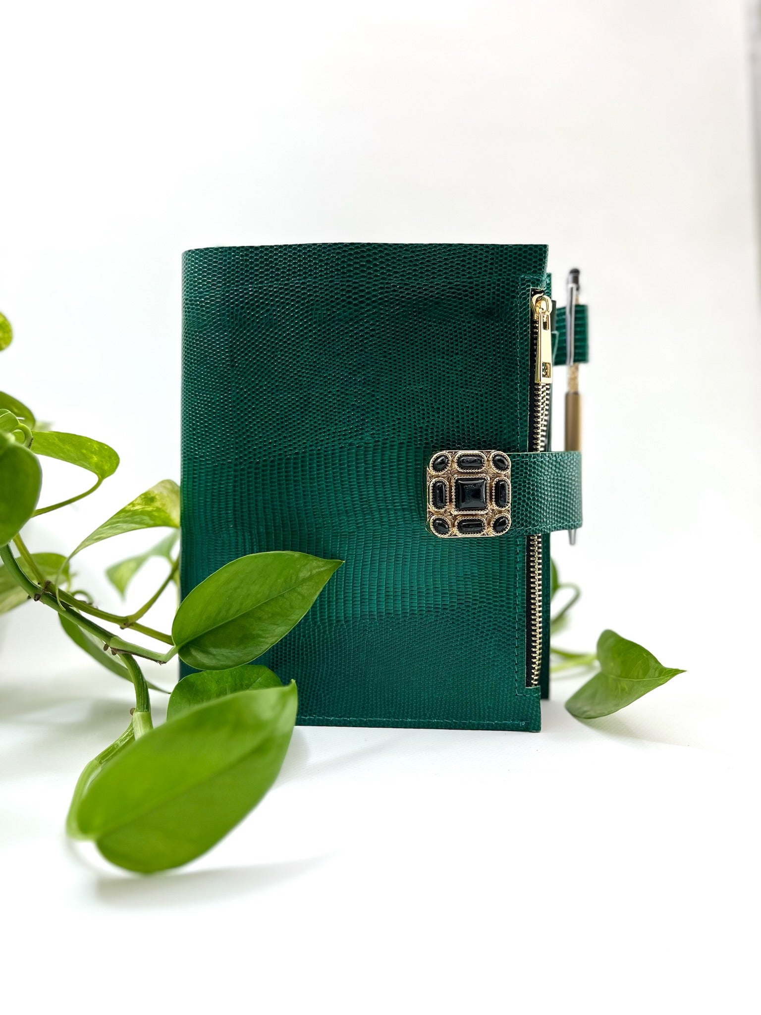 Cyprus,Limassol Green leather planner A5