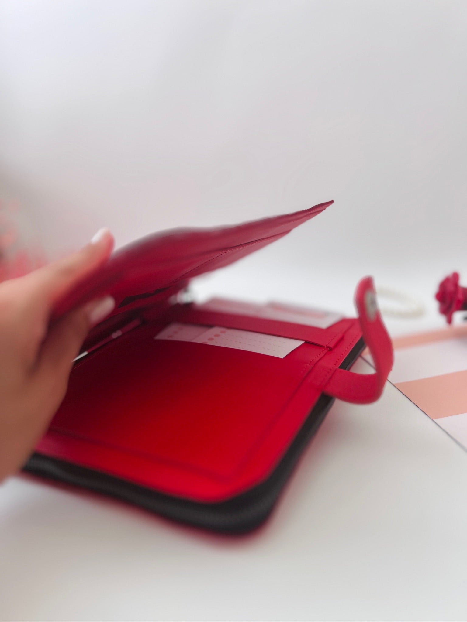 Double leather cover planner A5