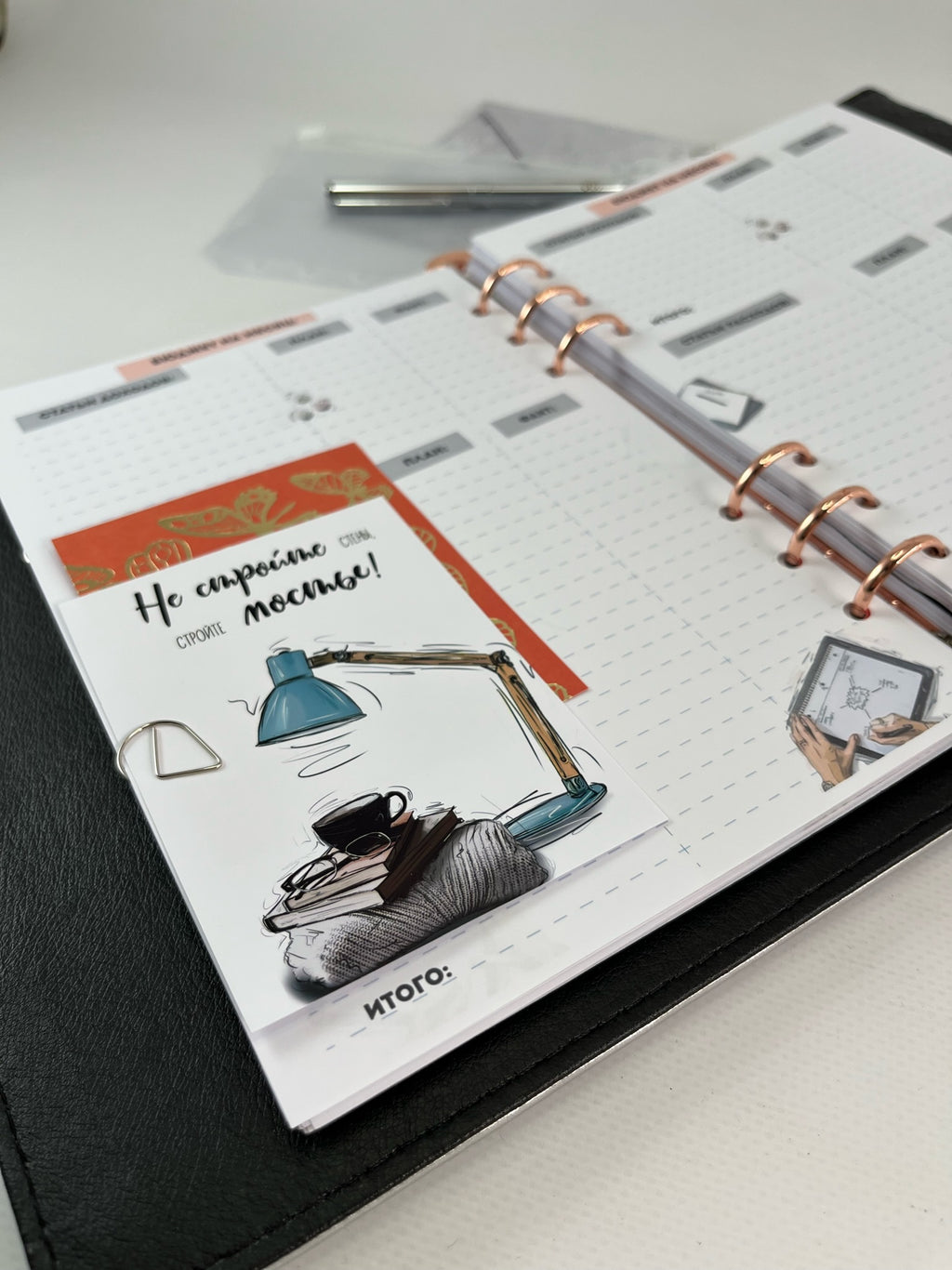 Cyprus, Limassol Hard cover leather weekly planner A5