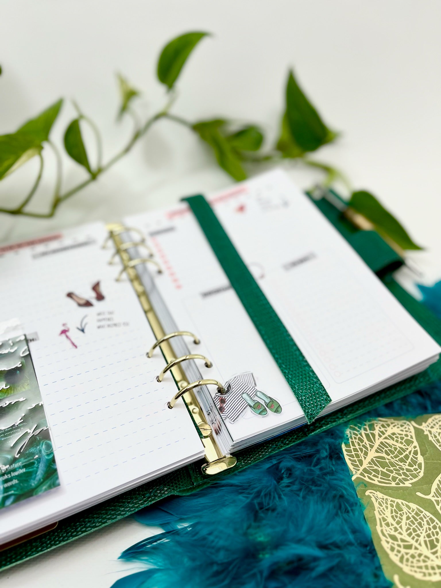 Cyprus,Limassol Green leather planner A5