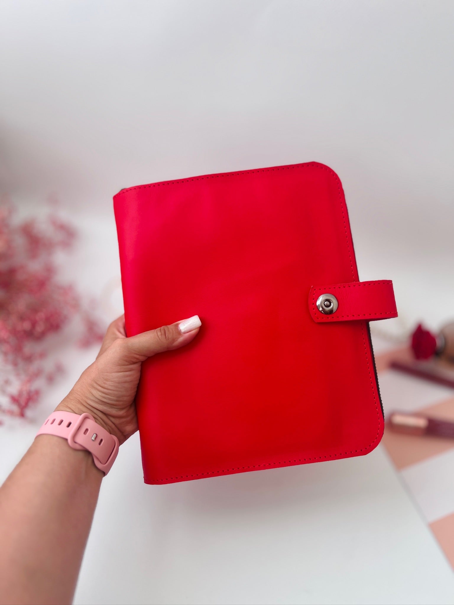 Double leather cover planner A5