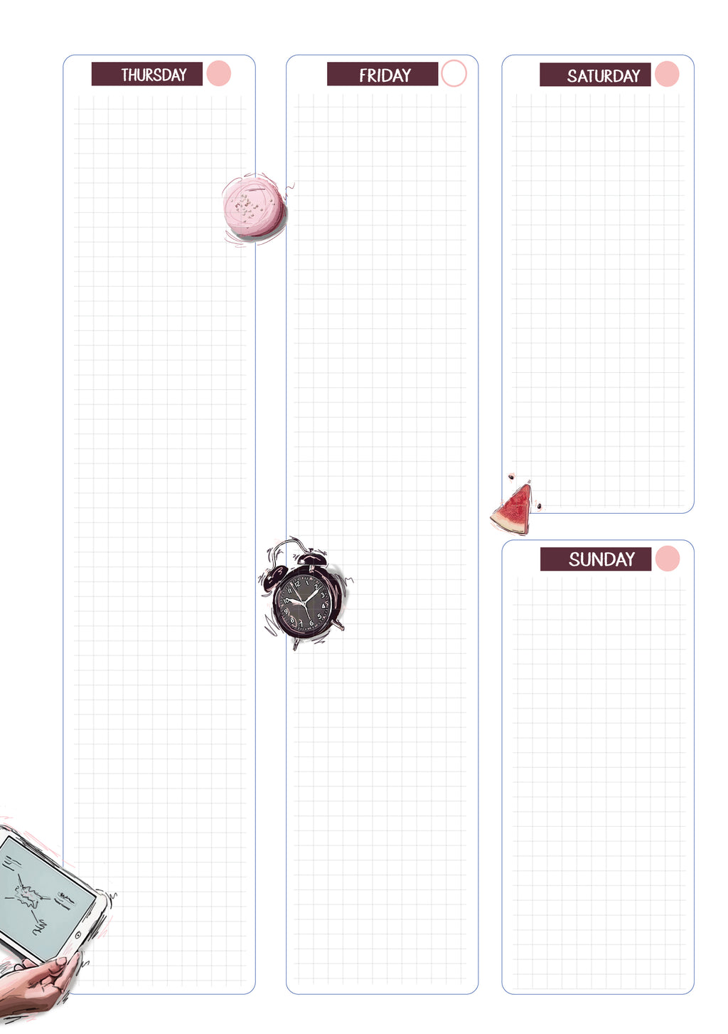 Cyprus , Limassol. Pink leather planner A5