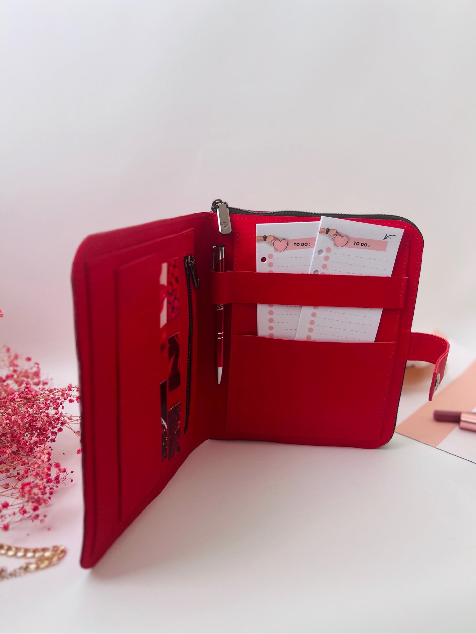 Double leather cover planner A5