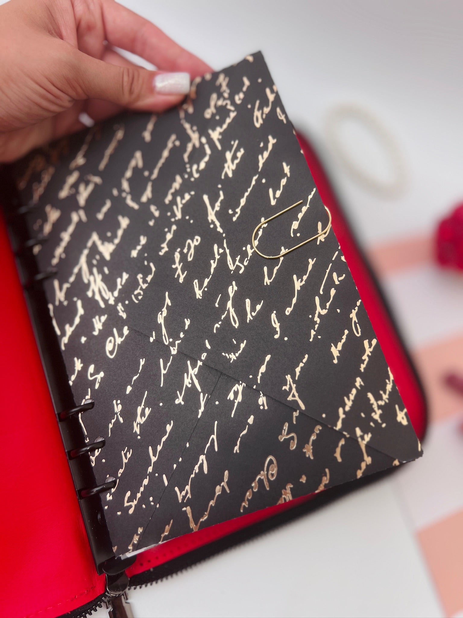 Double leather cover planner A5
