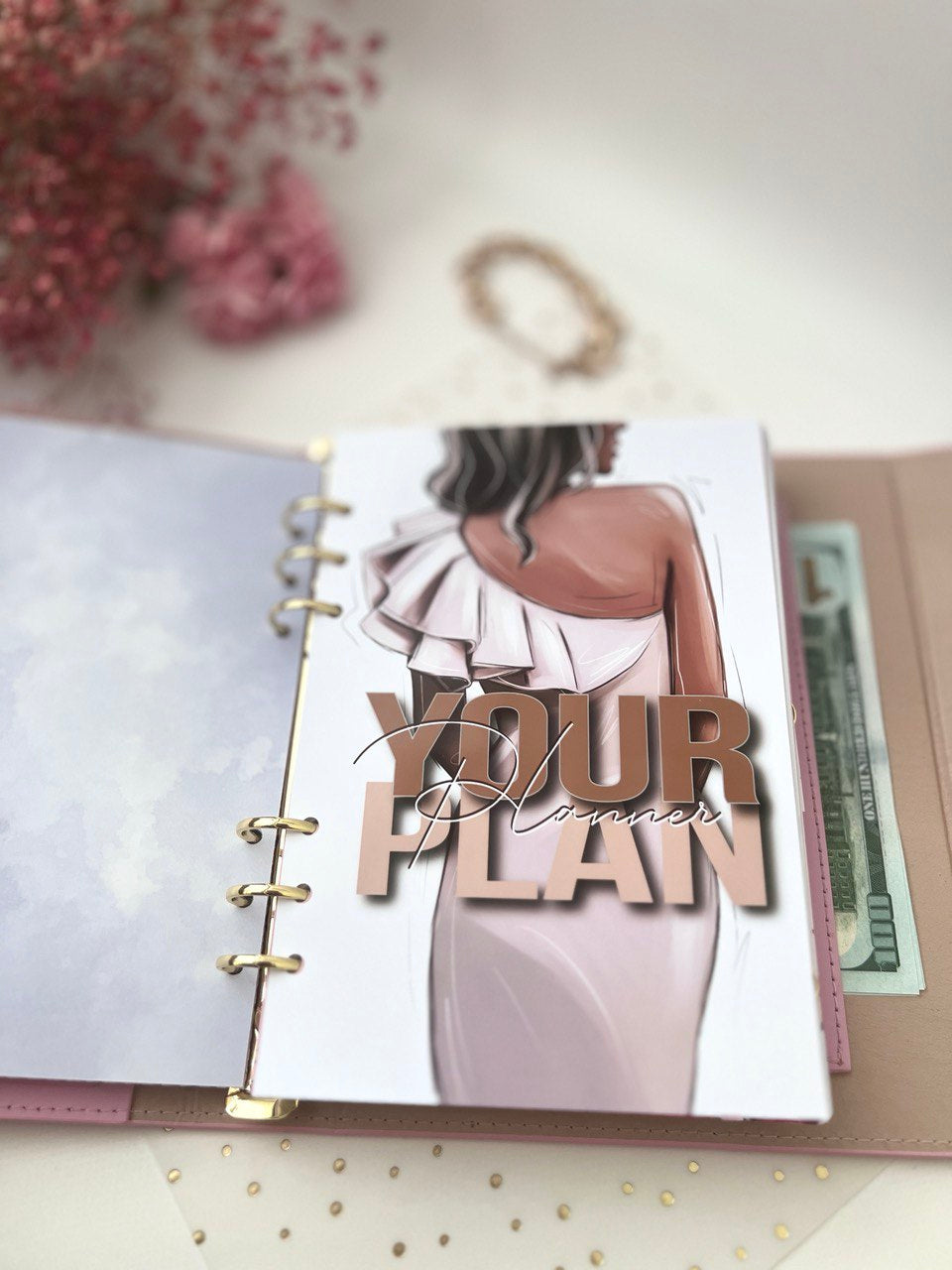 Hard cover A5 pink.