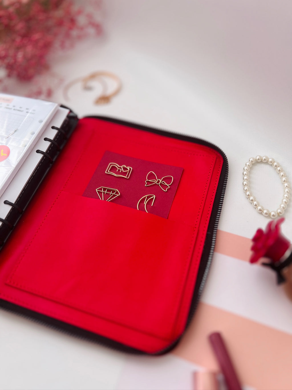 Double leather cover planner A5