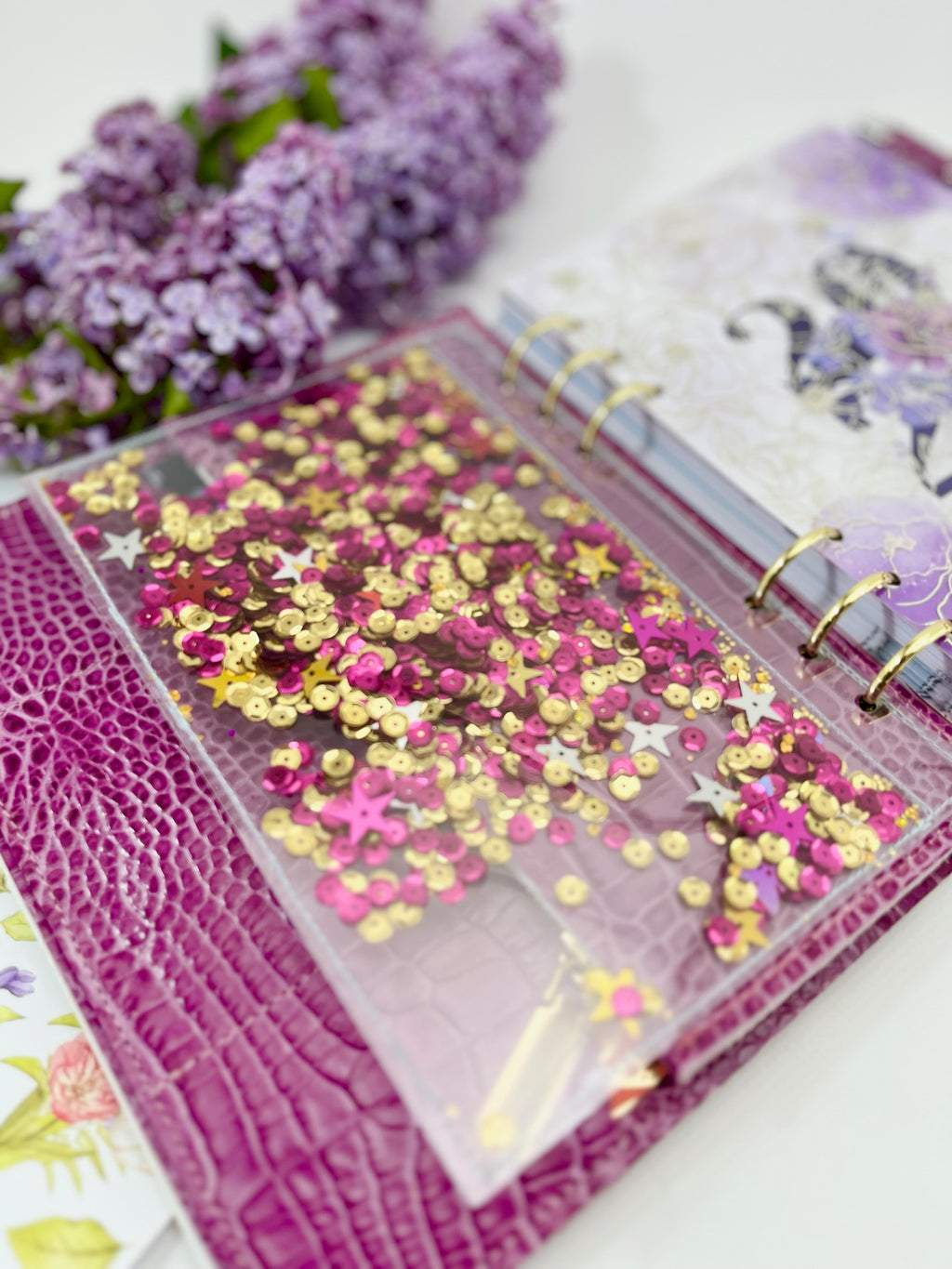 Cyprus, Limassol. Violet leather planner A5.