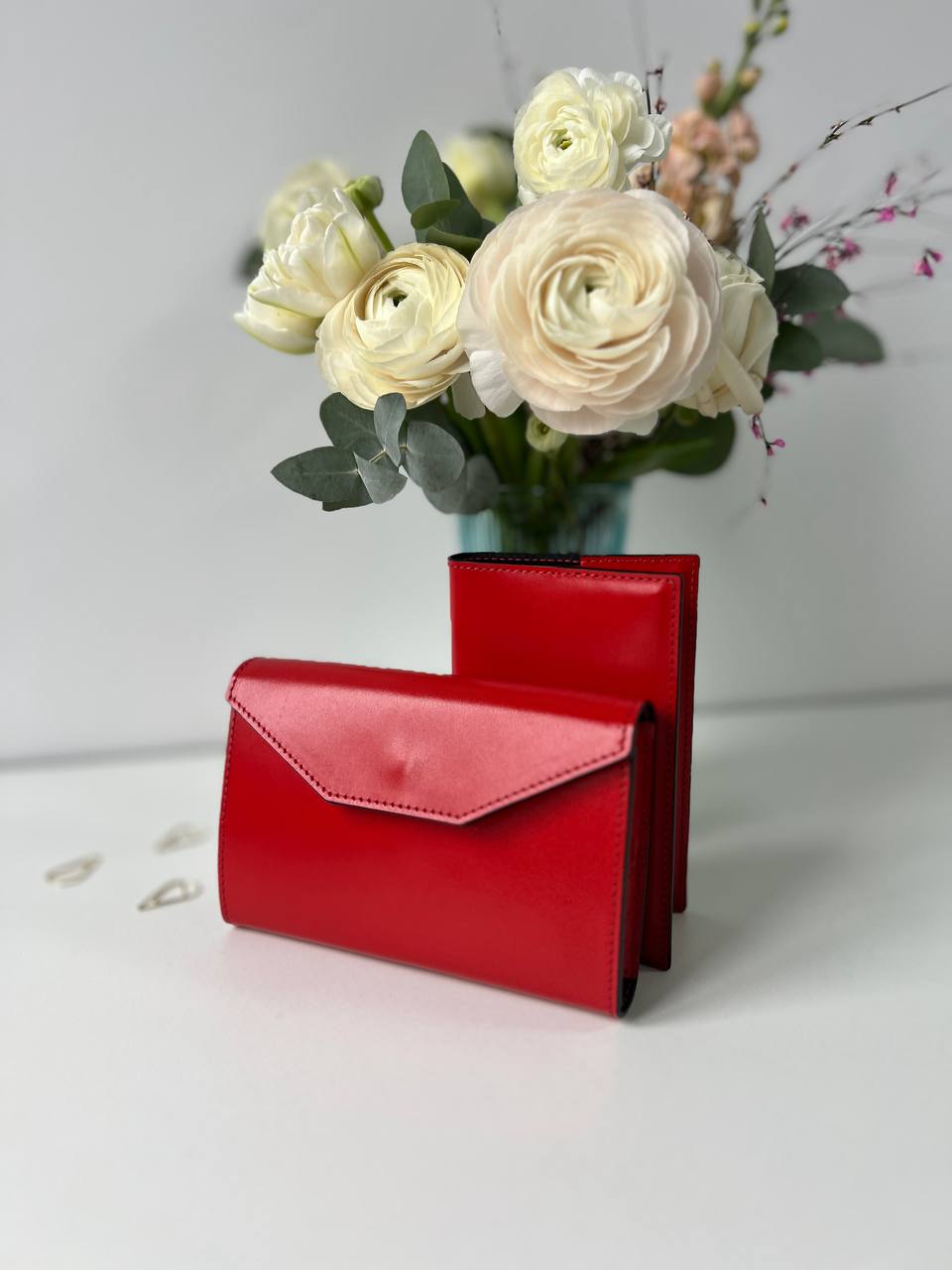 Cyprus,  Limassol. Leather Wallet organizer with notebook. Case for iPhone pro max.