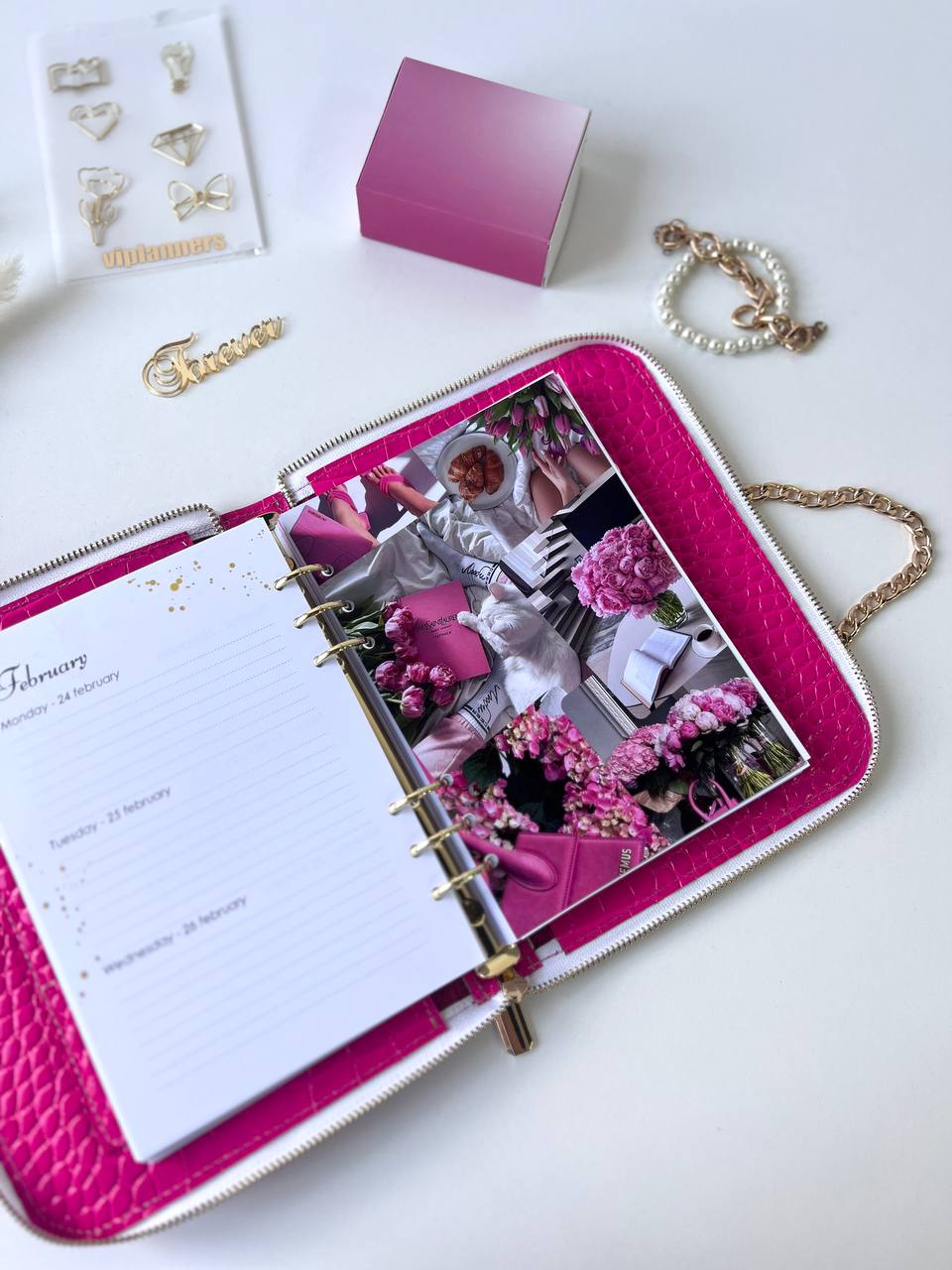 Natural Italian Leather Pink Planner A5, Ringbuch a5, Leather template, A5 ring binder,Binder a5,Leather wallet template,Binder wallet.