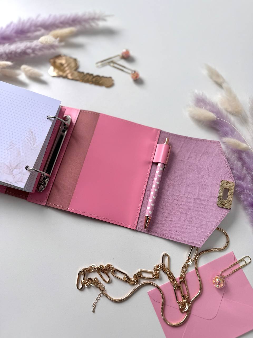 Leather mini notebook cover A7 binder,Planner A7 binder personal size, leather planner, planner binder 2 rings, time diary for work