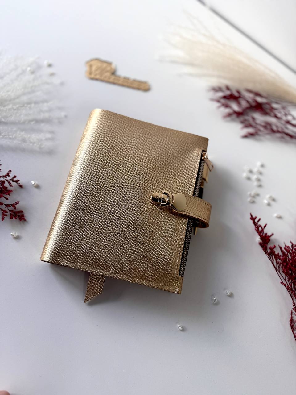 Gold leather notebook cover A5. Natural Italian Leather gold Planner A5, Ringbuch a5, Leather template, A5 ring binder,Binder a5,Leather wallet template,Binder wallet.