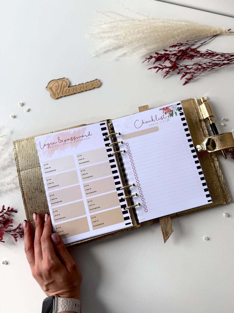 Gold leather notebook cover A5. Natural Italian Leather gold Planner A5, Ringbuch a5, Leather template, A5 ring binder,Binder a5,Leather wallet template,Binder wallet.