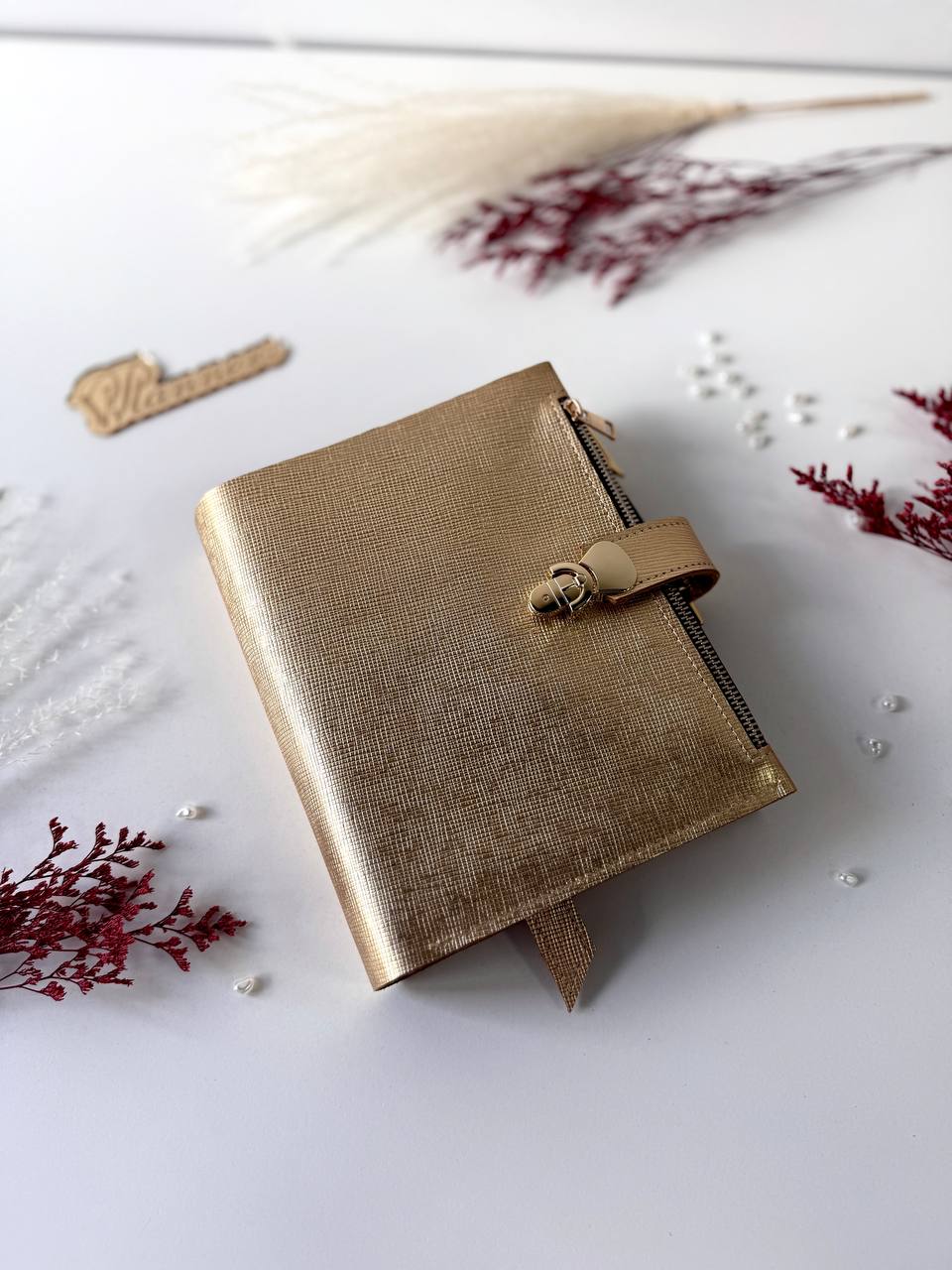 Gold leather notebook cover A5. Natural Italian Leather gold Planner A5, Ringbuch a5, Leather template, A5 ring binder,Binder a5,Leather wallet template,Binder wallet.