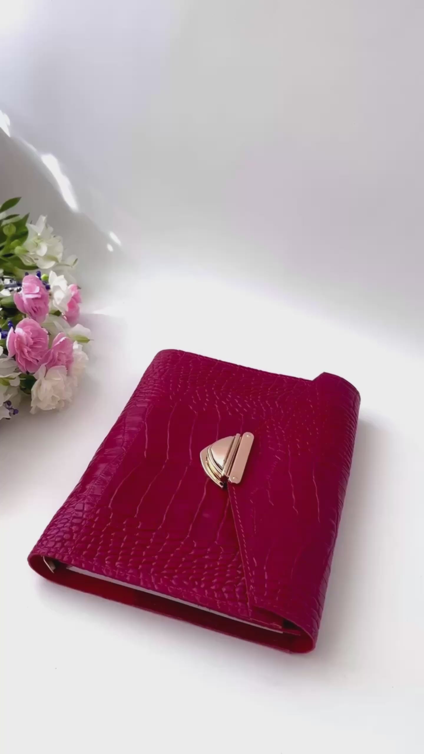 Cyprus, Limassol. Red leather planner A5.