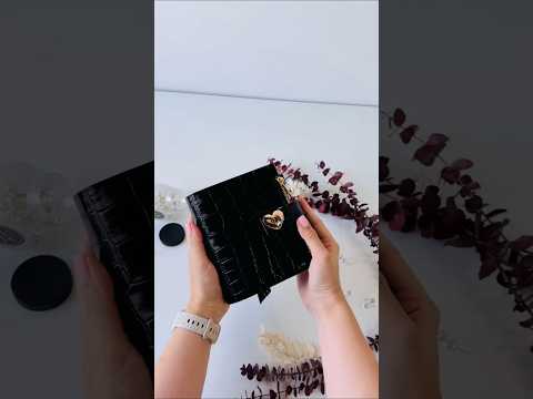 Elegant A7 Daily Planner | Black Crocodile-Embossed Organizer