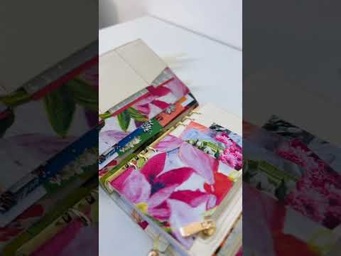 Flowers limited edition Leather Planner cover A5.