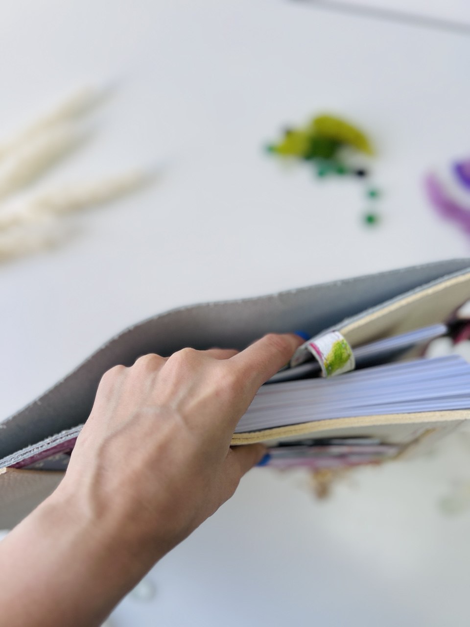 Flowers limited edition Leather Planner cover A5.