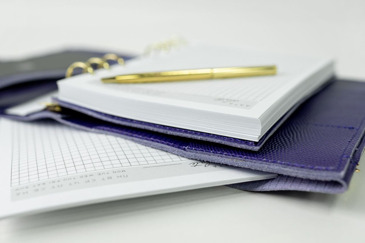 Natural Italian Leather Planner A5, Ringbuch a5, Leather template, A5 ring binder,Binder a5,Leather wallet template,Binder wallet.