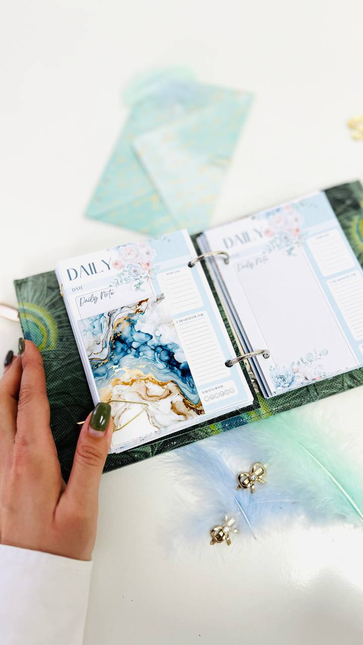 Exclusive Leather mini planner A7 binder.
