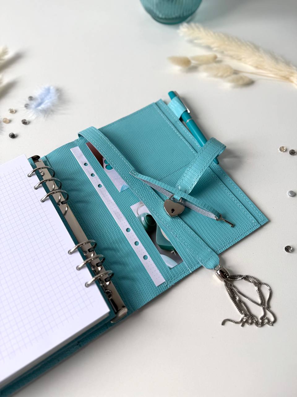 Natural Italian Leather Planner A5, Ringbuch a5, Leather template, A5 ring binder,Binder a5,Leather wallet template,Binder wallet.