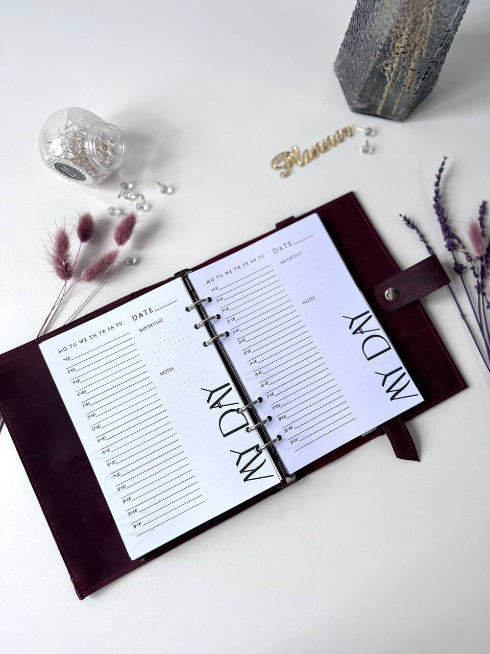 Leather Planner notebook cover A5, Leather Bullet Journal,Leather Sketchbook,Executive Leather Planner,Handmade Leather crazy horse.