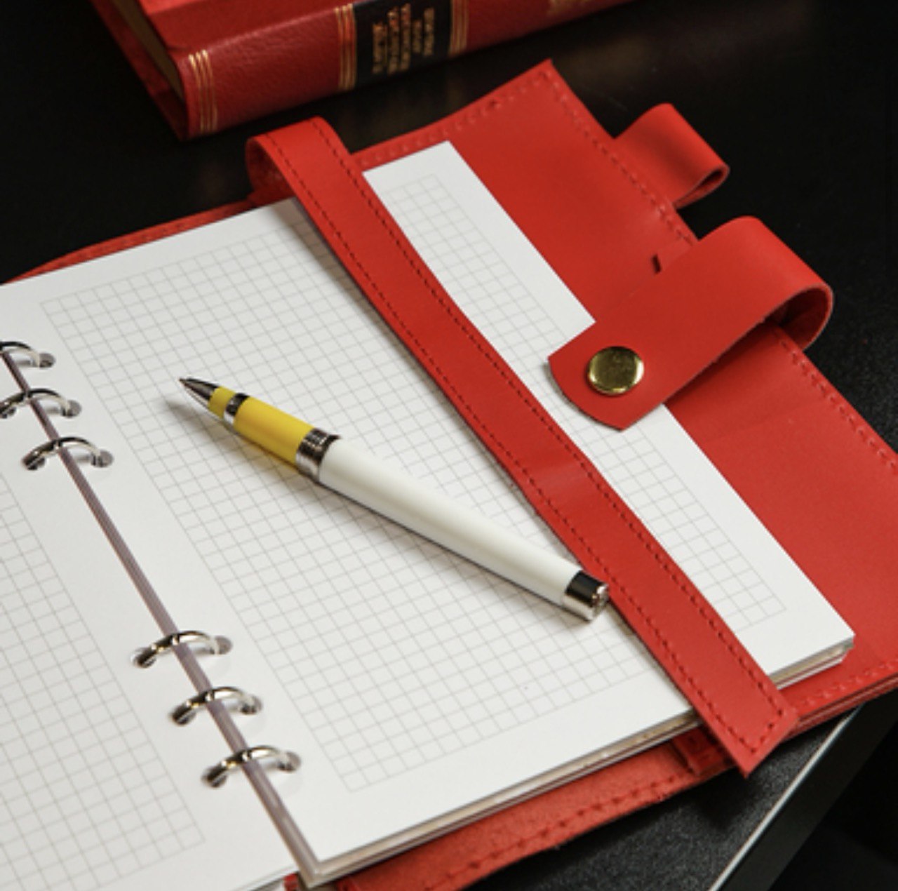 Cyprus, Limassol,  stationery items. Leather notebook cover A5,  classic collection.