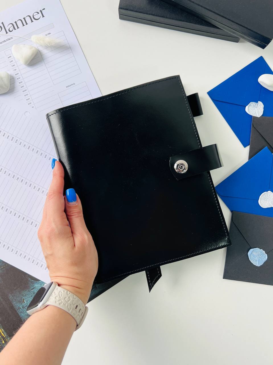 Leather classic notebook cover A5 with binder 6 rings, Leather template, A5 ring binder, Leather wallet template,Binder wallet.