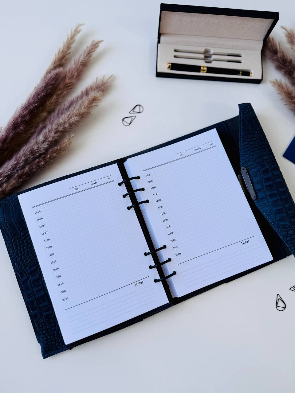 Rare blue 3d leather notebook cover A5.
