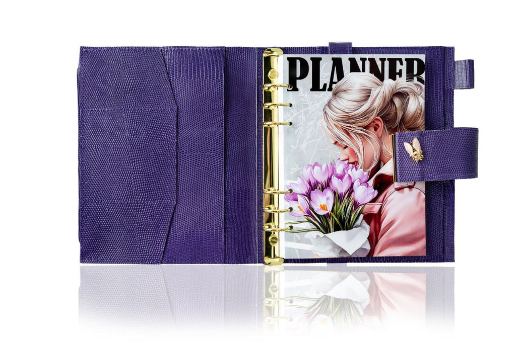 Natural Italian Leather Planner A5, Ringbuch a5, Leather template, A5 ring binder,Binder a5,Leather wallet template,Binder wallet.