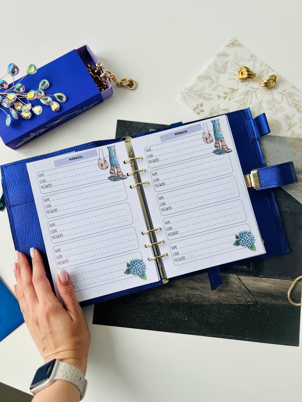 Leather notebook cover A5.