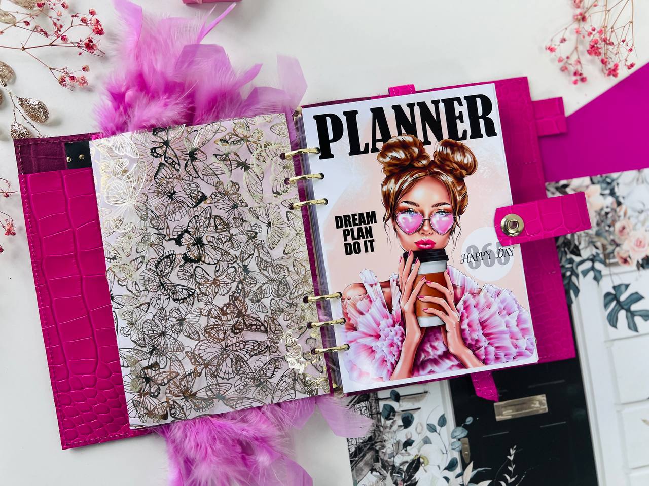 Pink Luxe A5 Planner - Daily Chic Organizer