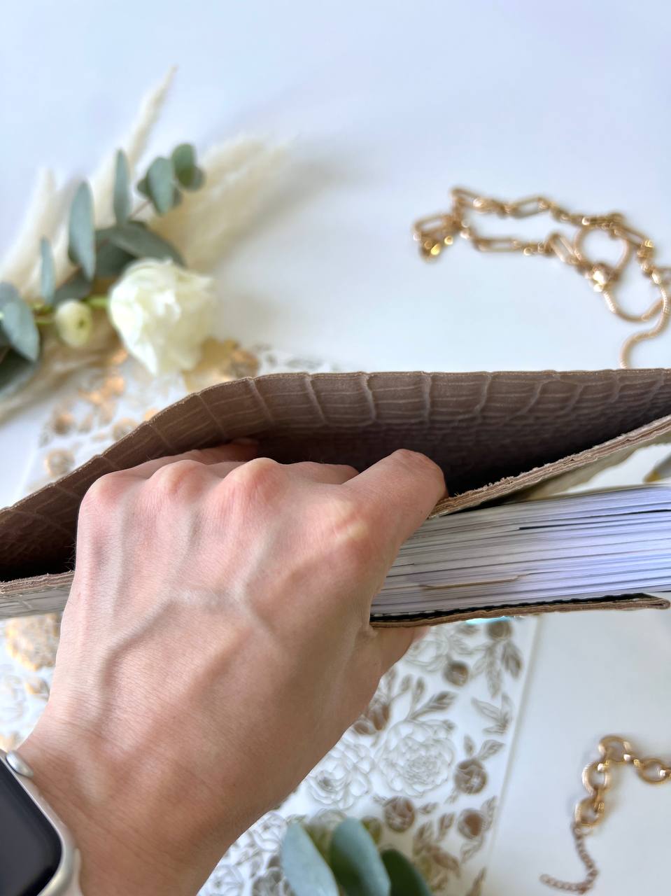 A6 leather double planner cover binder 6 rings binder, dated planner, leather planner, gift for her, medium size planner.